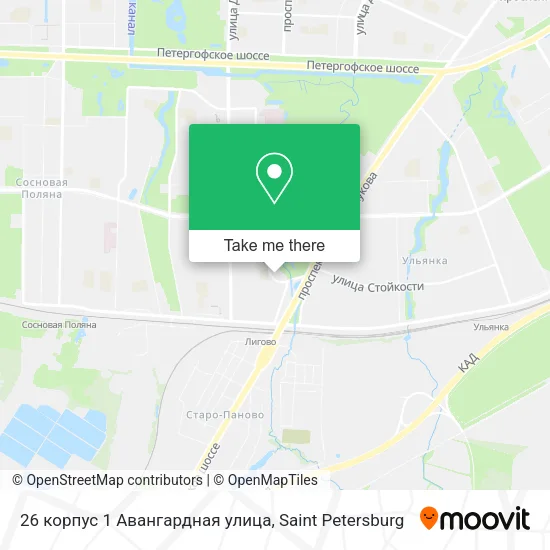 26 корпус 1 Авангардная улица map