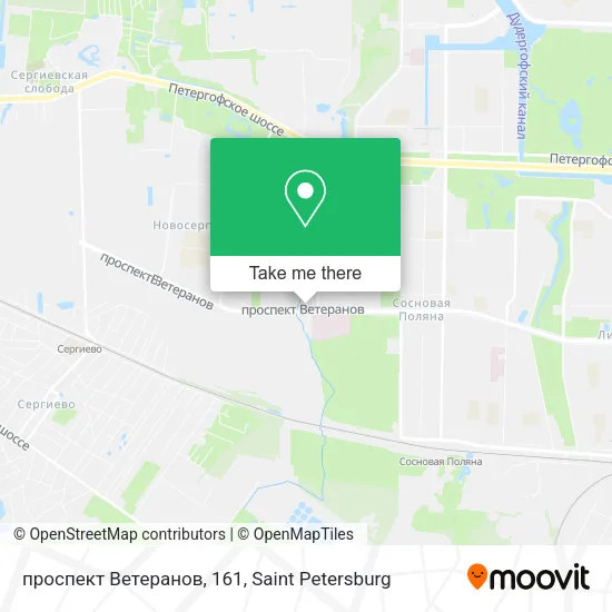 проспект Ветеранов, 161 map