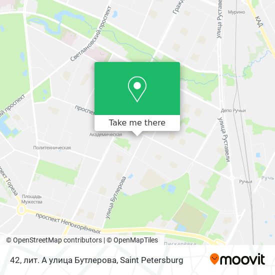 42, лит. А улица Бутлерова map
