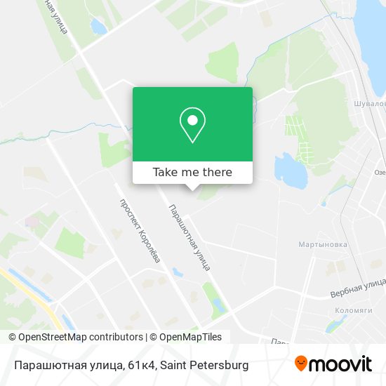 Парашютная улица, 61к4 map