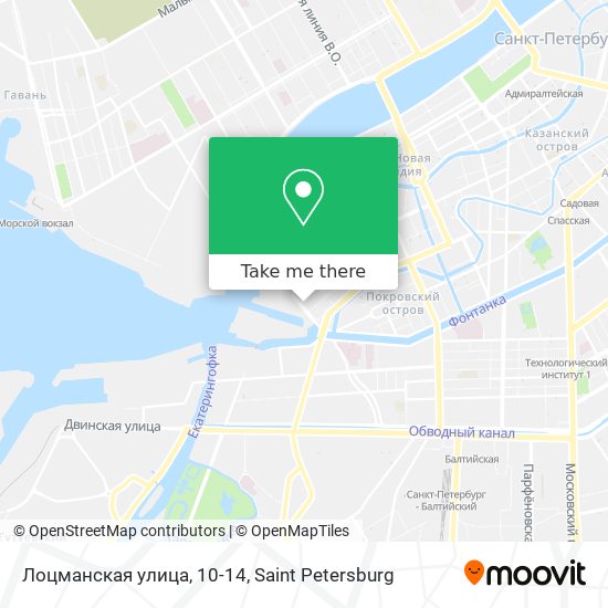 Лоцманская улица, 10-14 map
