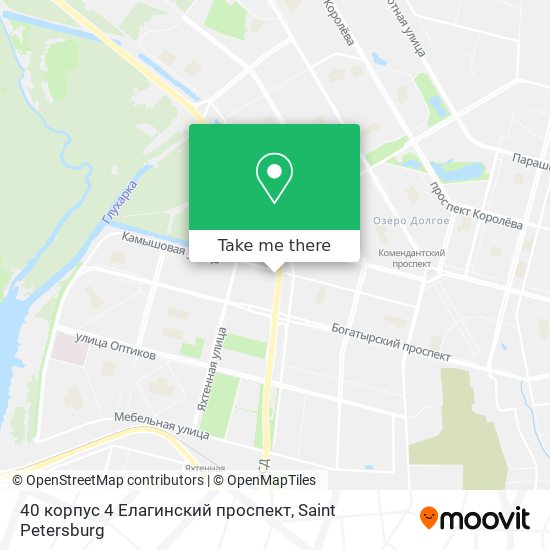 40 корпус 4 Елагинский проспект map