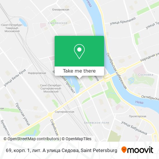 69, корп. 1, лит. А улица Седова map