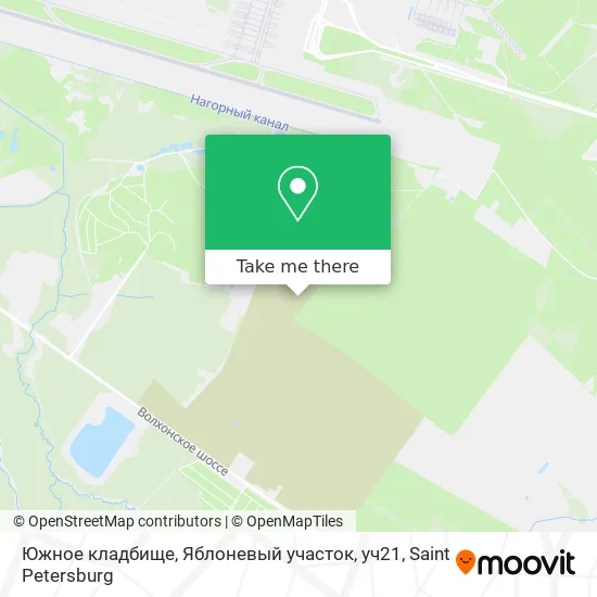 Южное кладбище, Яблоневый участок, уч21 map