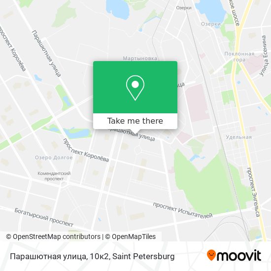 Парашютная улица, 10к2 map