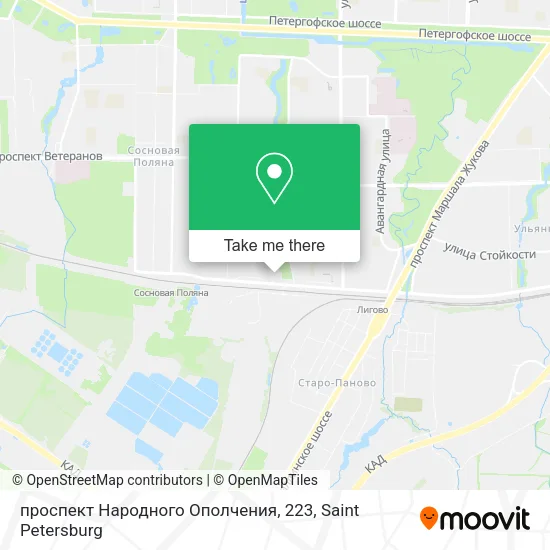 проспект Народного Ополчения, 223 map