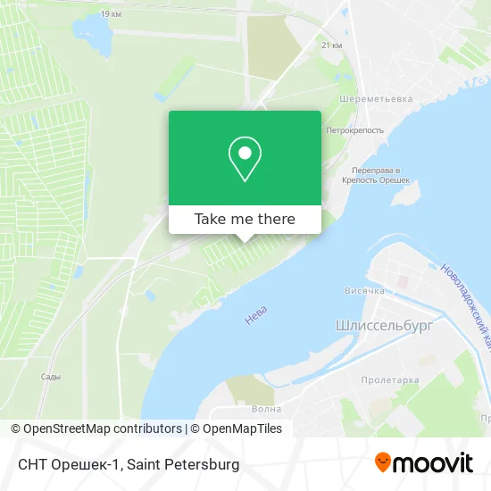 СНТ Орешек-1 map