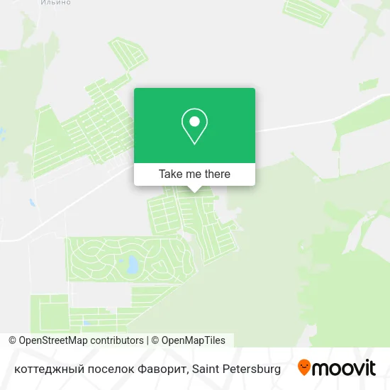 коттеджный поселок Фаворит map