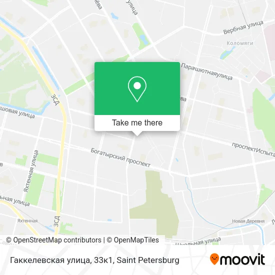 Гаккелевская улица, 33к1 map