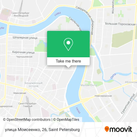 улица Моисеенко, 26 map