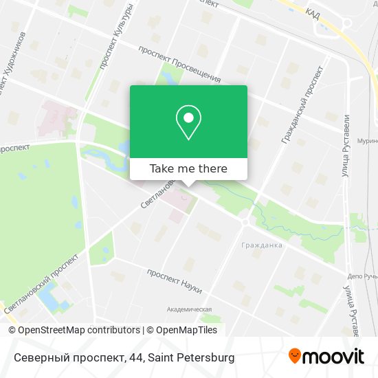 Северный проспект, 44 map