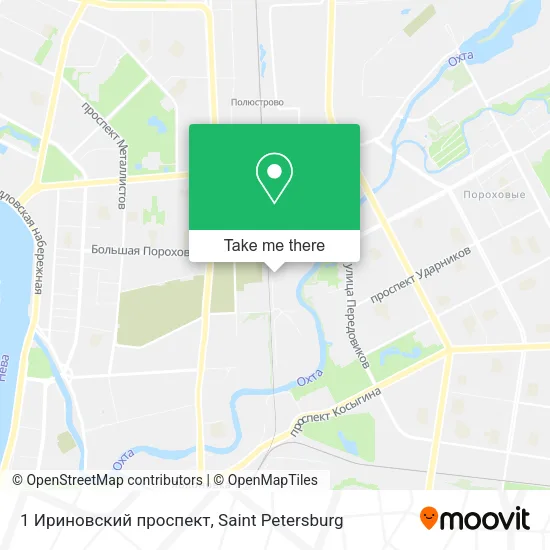 1 Ириновский проспект map