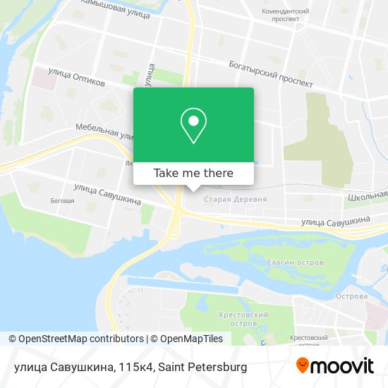 улица Савушкина, 115к4 map