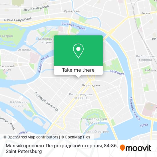Малый проспект Петроградской стороны, 84-86 map