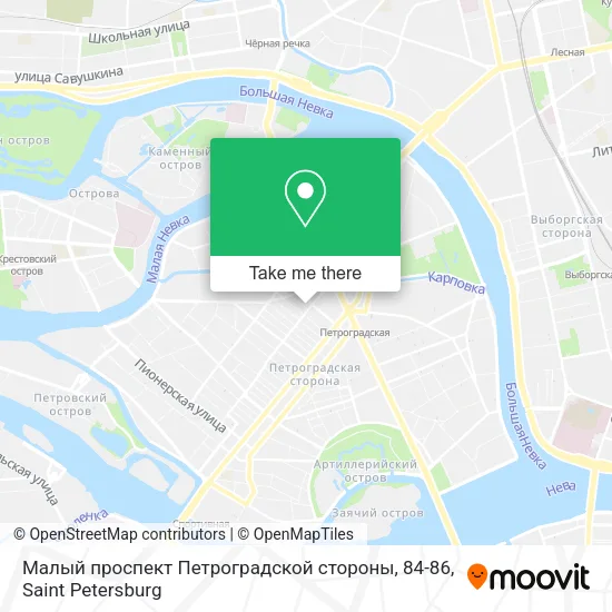 Малый проспект Петроградской стороны, 84-86 map
