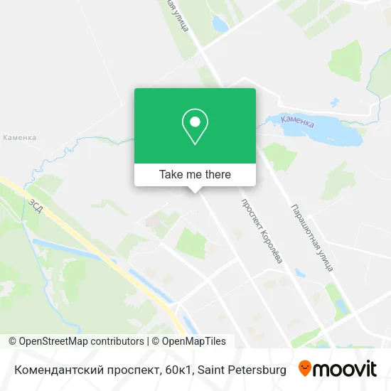Комендантский проспект, 60к1 map