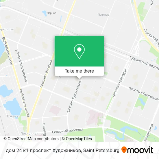 дом 24 к1 проспект Художников map