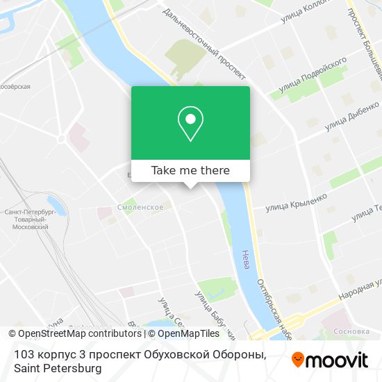 103 корпус 3 проспект Обуховской Обороны map