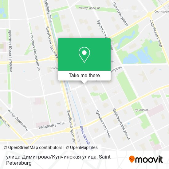 улица Димитрова / Купчинская улица map