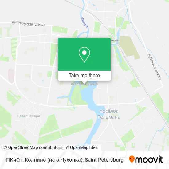 ПКиО г.Колпино (на о.Чухонка) map