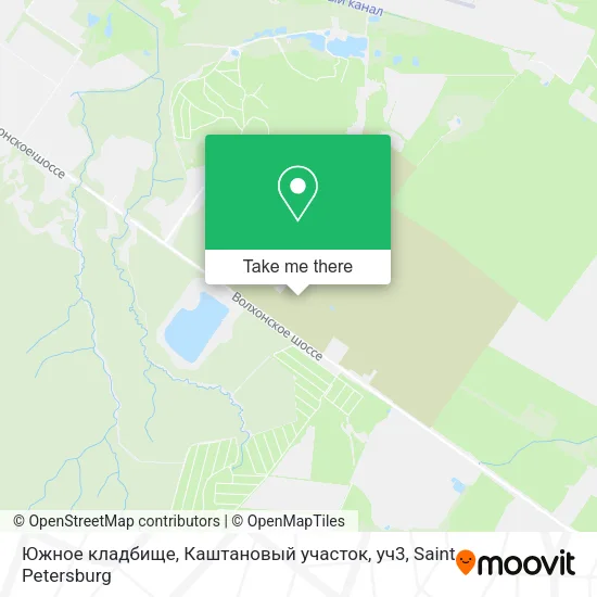 Южное кладбище, Каштановый участок, уч3 map