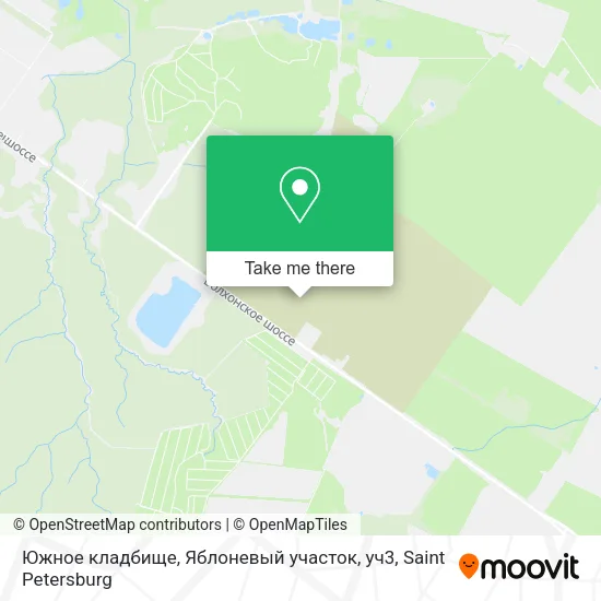 Южное кладбище, Яблоневый участок, уч3 map