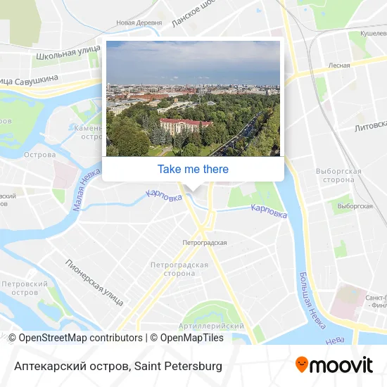Аптекарский остров map