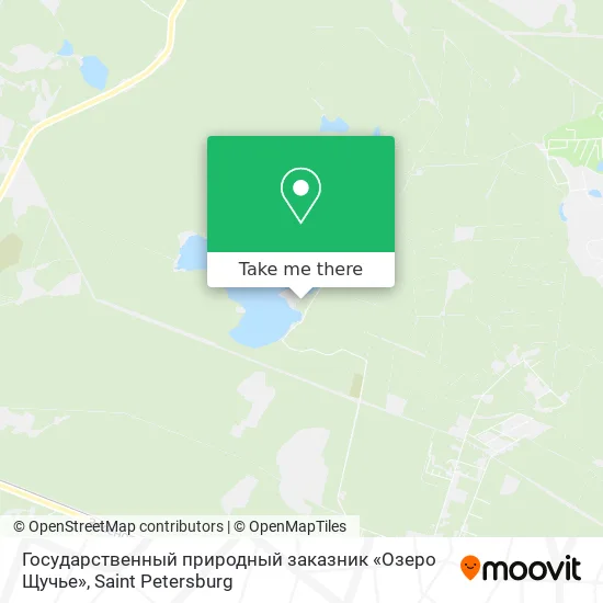 Государственный природный заказник «Озеро Щучье» map