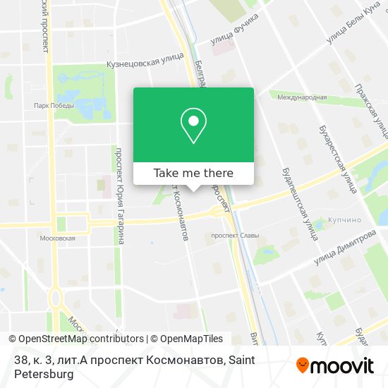 38, к. 3, лит.А проспект Космонавтов map