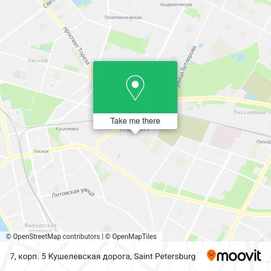 7, корп. 5 Кушелевская дорога map