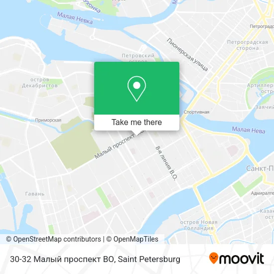 30-32 Малый проспект ВО map