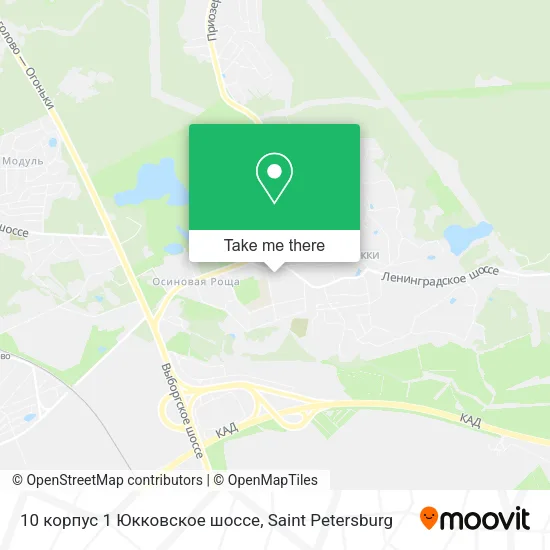 10 корпус 1 Юкковское шоссе map