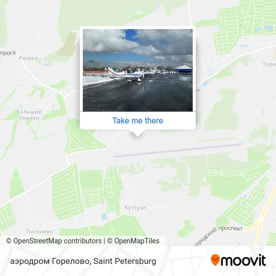 аэродром Горелово map