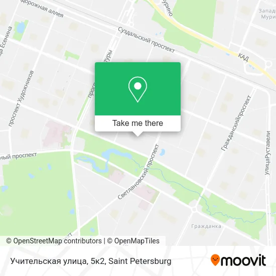 Учительская улица, 5к2 map