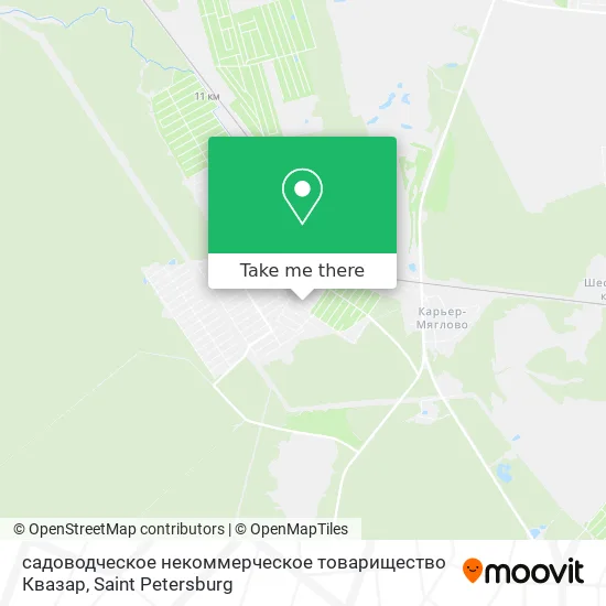 садоводческое некоммерческое товарищество Квазар map