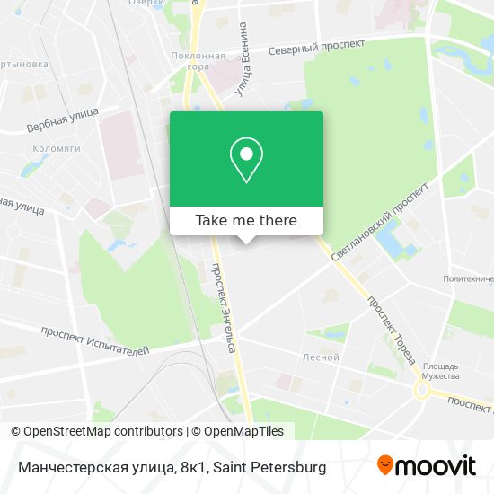 Манчестерская улица, 8к1 map