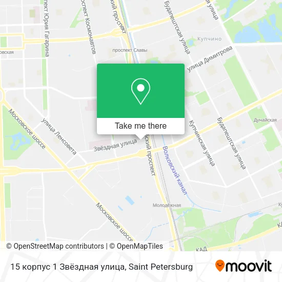 15 корпус 1 Звёздная улица map