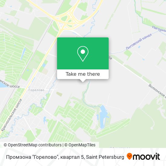 Промзона "Горелово", квартал 5 map