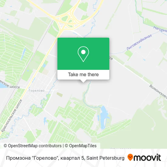 Промзона "Горелово", квартал 5 map