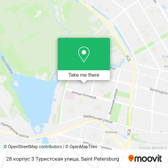 28 корпус 3 Туристская улица map