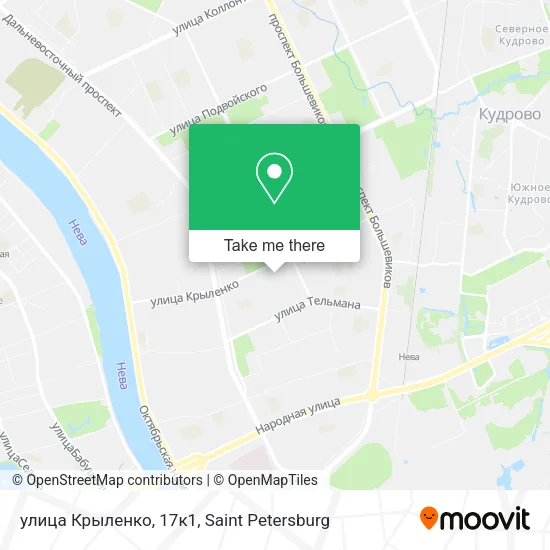 улица Крыленко, 17к1 map