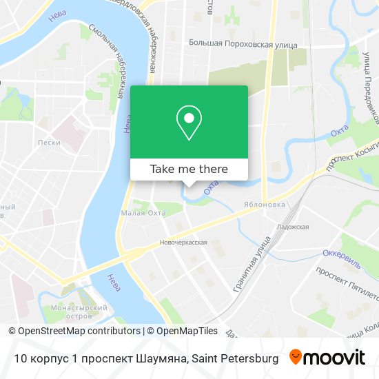 10 корпус 1 проспект Шаумяна map