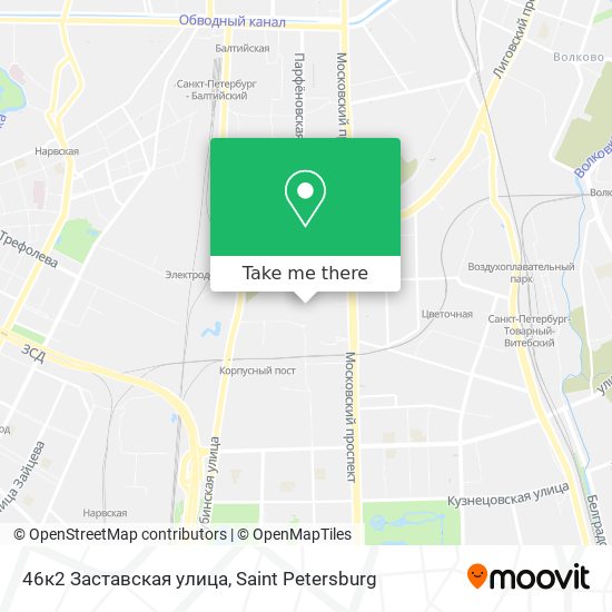 46к2 Заставская улица map