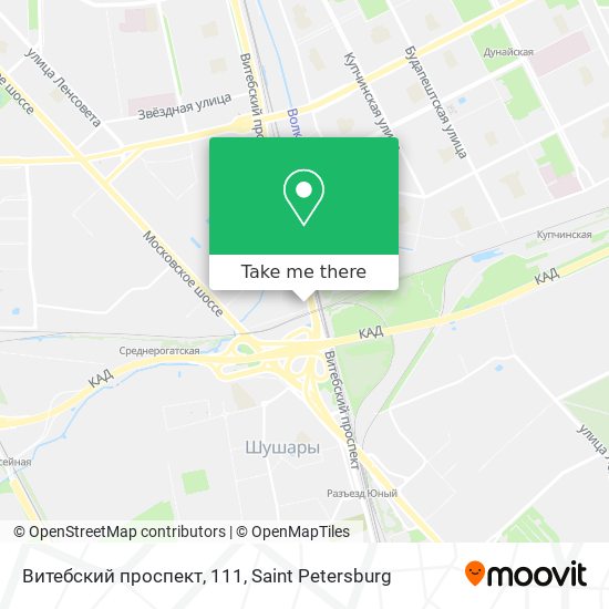 Витебский проспект, 111 map