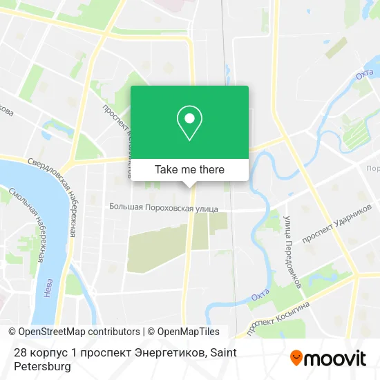28 корпус 1 проспект Энергетиков map