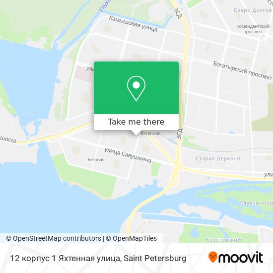 12 корпус 1 Яхтенная улица map