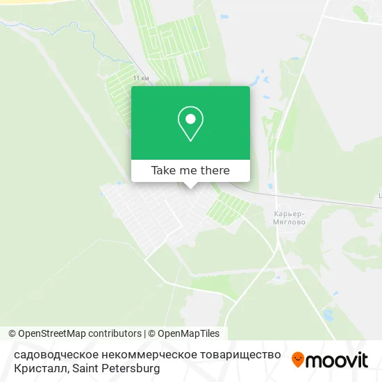 садоводческое некоммерческое товарищество Кристалл map