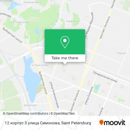 12 корпус 3 улица Симонова map