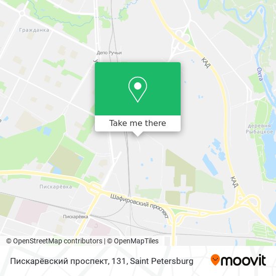 Пискарёвский проспект, 131 map