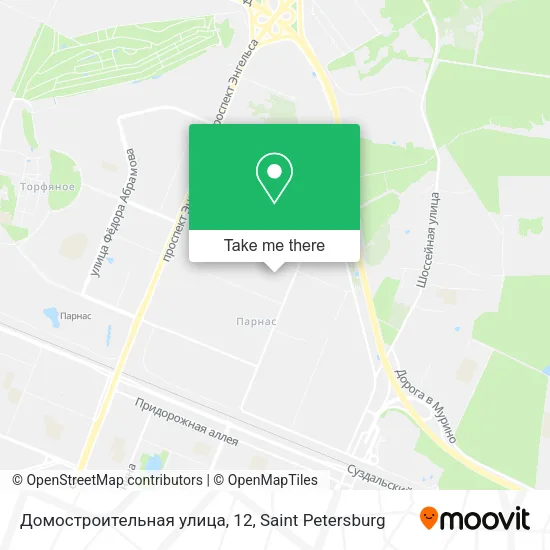Домостроительная улица, 12 map